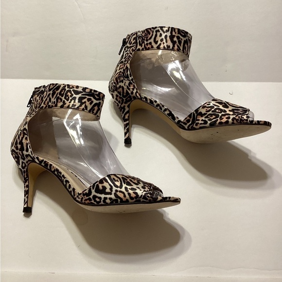 Nicole Miller New Castle Animal Print Open Toe Heel - Picture 4 of 8